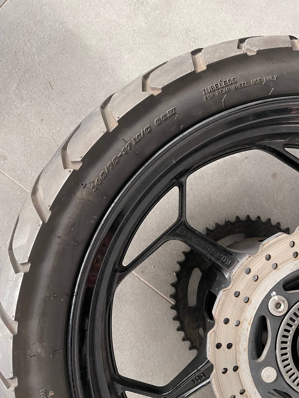 Колесо (задне) в зборі Dunlop ARROWMAX GT501 m з диском Kawasaki ninja 300 2013-17